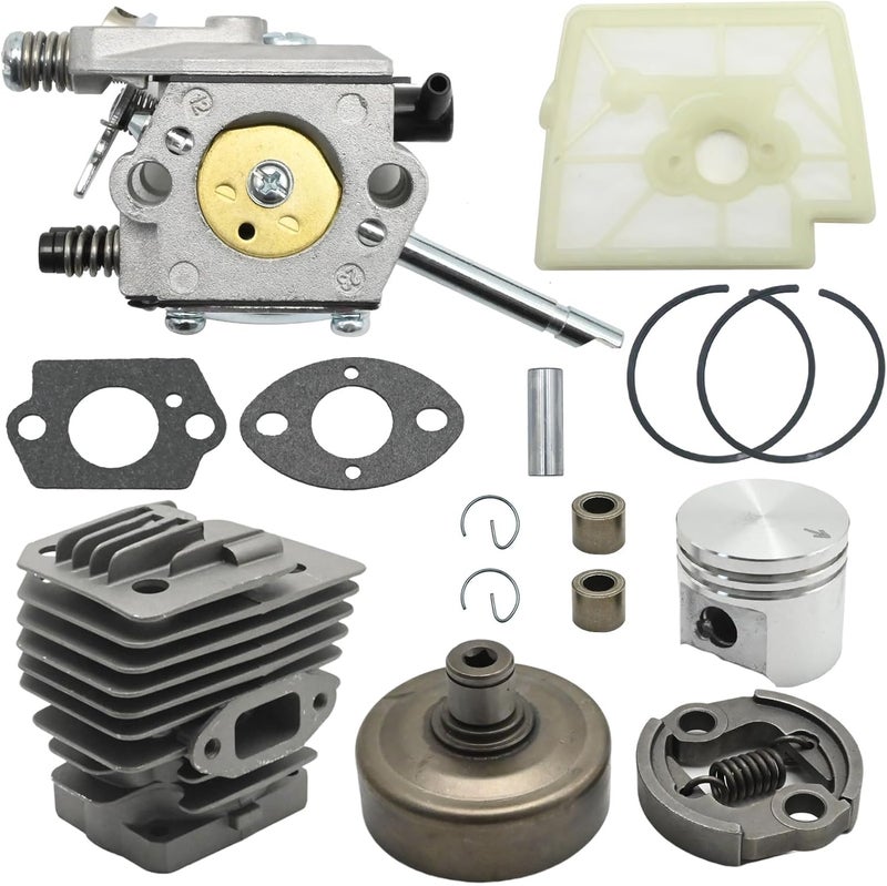 Anxingo 38mm 4119 120 0602 Cylinder Piston Kit, Replacement for Stihl FS160 FS220 FS280 FS220K FS280K FS290 HTA 65 HTA 85, Replaces 4119 160 290 4119 160 2001 - Image 1